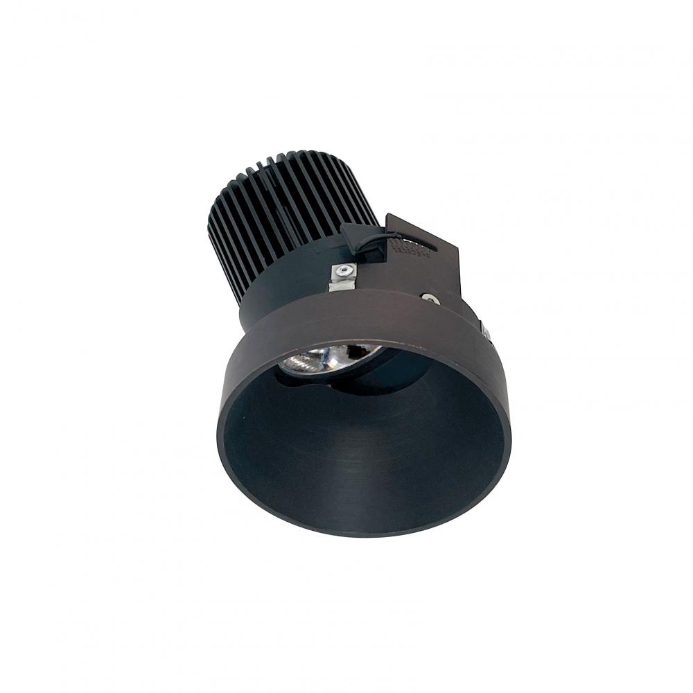 4" Iolite LED Round Trimless Adjustable Slot, 10-Degree Optic, 850lm / 12W, 3000K, Bronze Finish