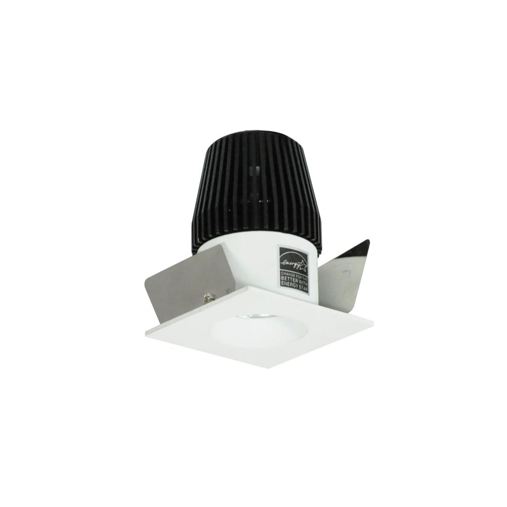 1" Iolite LED BWF Square Reflector with Round Aperture, 600lm, Comfort Dim, Matte Powder White