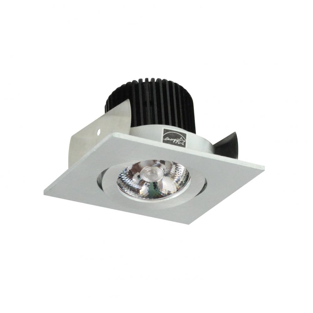 2" Iolite LED Square Adjustable Gimbal, 10-Degree Optic, 850lm / 12W, 3500K, Natural Metal