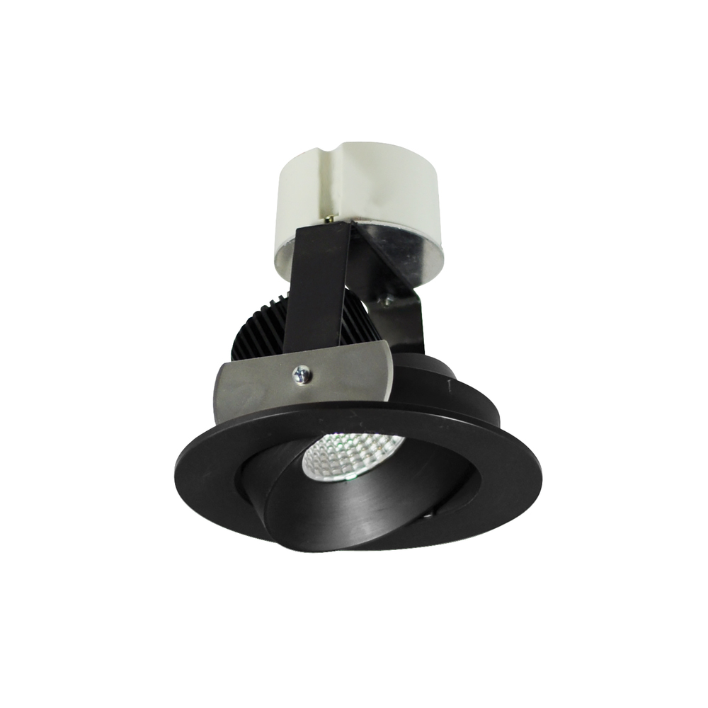 4" Iolite LED Round Adjustable Cone Retrofit, 800lm / 12W, Comfort Dim, Black Reflector / Black