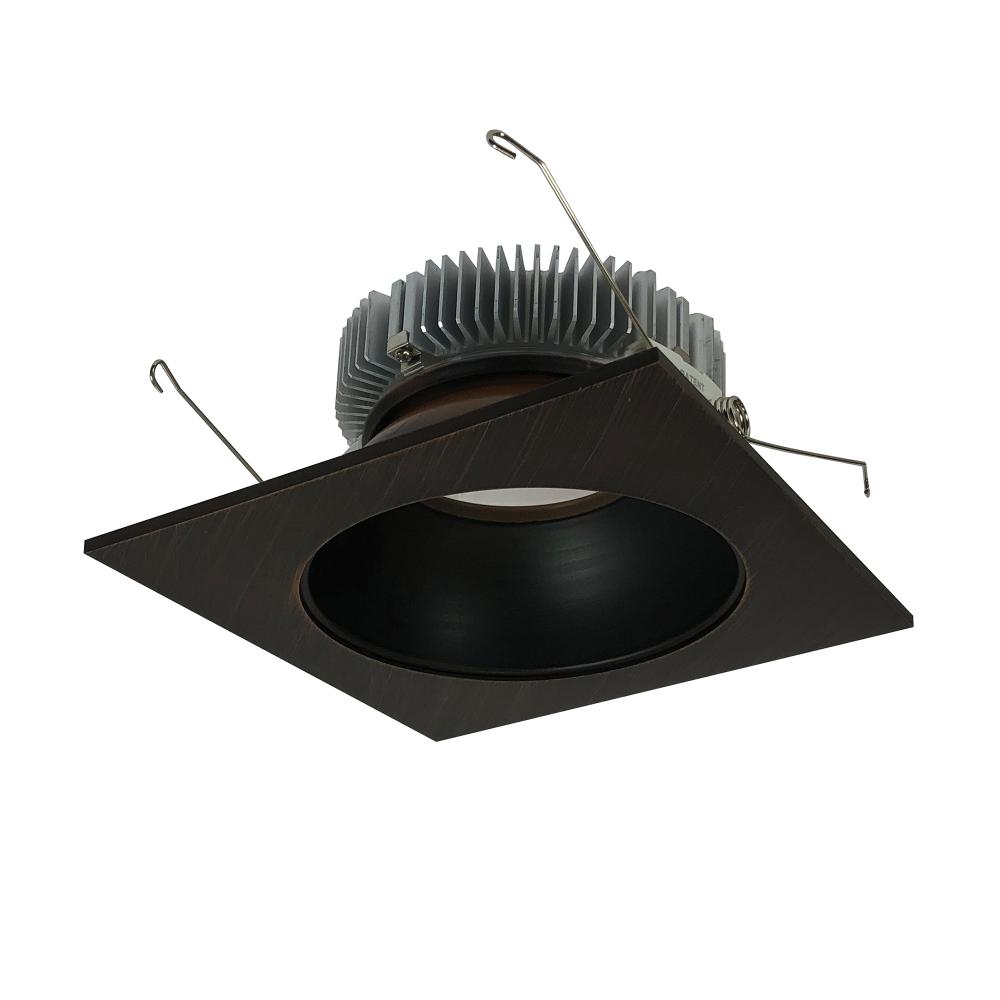 6" Cobalt Dedicated High Lumen Square/Round, 2000lm, Comfort Dim, Bronze Reflector / Bronze
