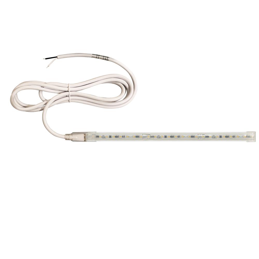Custom Cut 10-ft 120V Continuous LED Tape Light, 330lm / 3.6W per foot, 2700K, w/ Mounting Clips and
