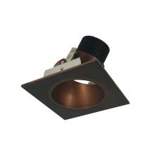 Nora NIO-4SD27QBZ - 4" Iolite LED Square Adjustable Reflector with Round Aperture, 10-Degree Optic, 800lm / 12W,