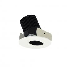 Nora NIOB-2RSL27QBMPW - 2" Iolite LED Round Adjustable Slot Aperture, 10-Degree Optic, 650lm / 12W, 2700K, Black Slot