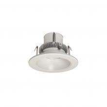 Nora NLCBC2-45135WW/10LE4EM - 4" Cobalt Click Round Retrofit Reflector, 1000lm / 12W, 3500K, White Reflector / White Flange,