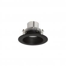 Nora NLCBC2-45235BB/10 - 4" Cobalt Click Round Retrofit Baffle, 1000lm / 12W, 3500K, Black Baffle / Black Flange