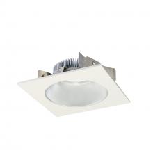 Nora NLCBS-4531227HZW - 4" Cobalt Shallow High Lumen LED Trim, Square/Round Reflector, 1250lm, 2700K, Haze/White