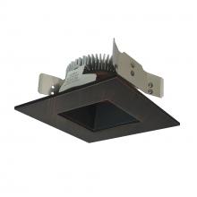 Nora NLCBS-4561230BZ - 4" Cobalt Shallow High Lumen LED Trim, Square/Square Regress, 1250lm, 3000K, Bronze