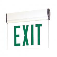 Nora NX-811-LEDGMW - EXIT ADJ 2C 1F GRN/MIR WHITE