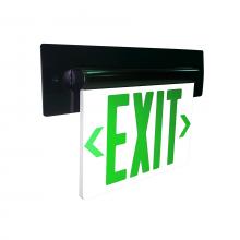 Nora NX-814-LEDG2MW - EXIT REC ADJ 2C 2F GRN/MIR WHI