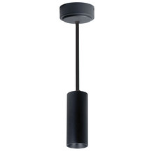 Nora NYLM-2STCDXBBLE4A/36 - 2" iLENE 36" Stem Mount Mini Cylinder, 725lm, 15W, Comfort Dim, Black, 120V Triac/ELV/0-10V