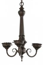 Meyda Green 158699 - 14"W Mahogany Bronze 3 LT Chandelier Hardware