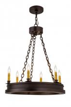Meyda Green 172655 - 24" Wide Sullivan Ranch 6 Light Chandelier