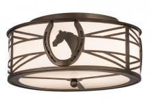 Meyda Green 174228 - 16"W Horseshoe Flushmount