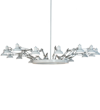 Meyda Green 194179 - 94" Wide Drafter's Lamp Chandelier
