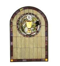 Meyda Green 51129 - 22"W X 32"H Sacrament Stained Glass Window