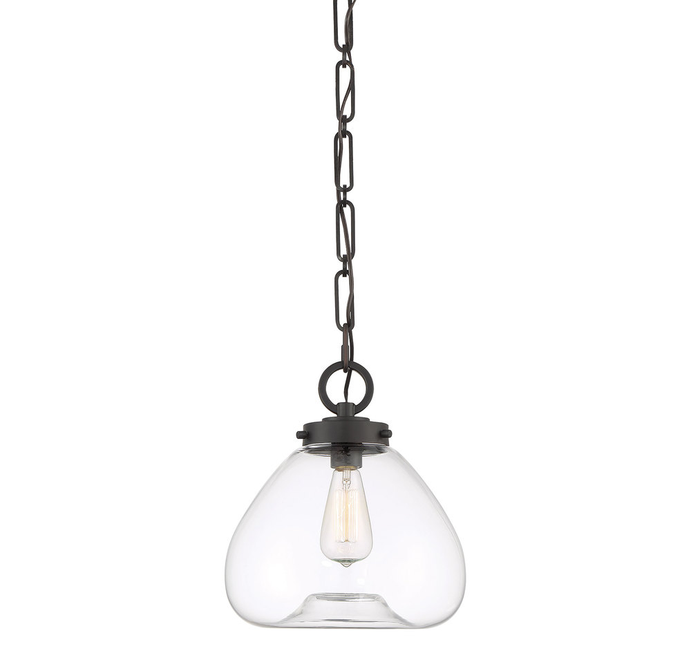 Vintage 1-Light Pendant in English Bronze