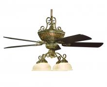 Savoy House KP-52-300-MO-88 - Four Light Distressed Oak Ceiling Fan