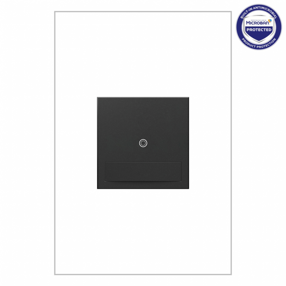 adorne Motion Sensor Switch, Auto On/Off, Graphite, with Microban