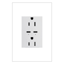 Legrand ARTRUSB15PD65W4 - adorne® 65W USB Outlet, Plus-Size, Type C, 15A, Tamper-Resistant, White