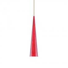 WAC US G913-RD - G900 SERIES-RED FLUTE GLASS SHADE
