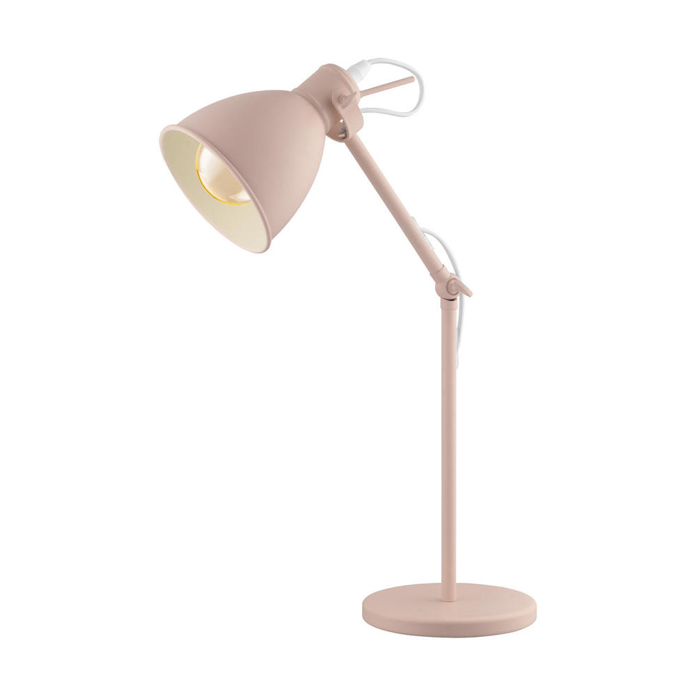1 LT Desk Lamp w/ Pastel Apricot Finish