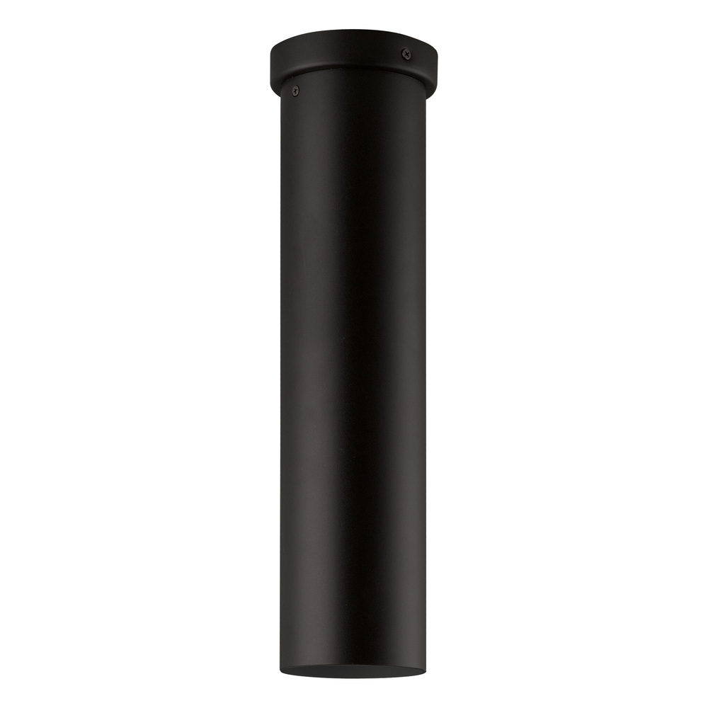 1 LT Cylinder Ceiling Light w/ Matte Black Finish