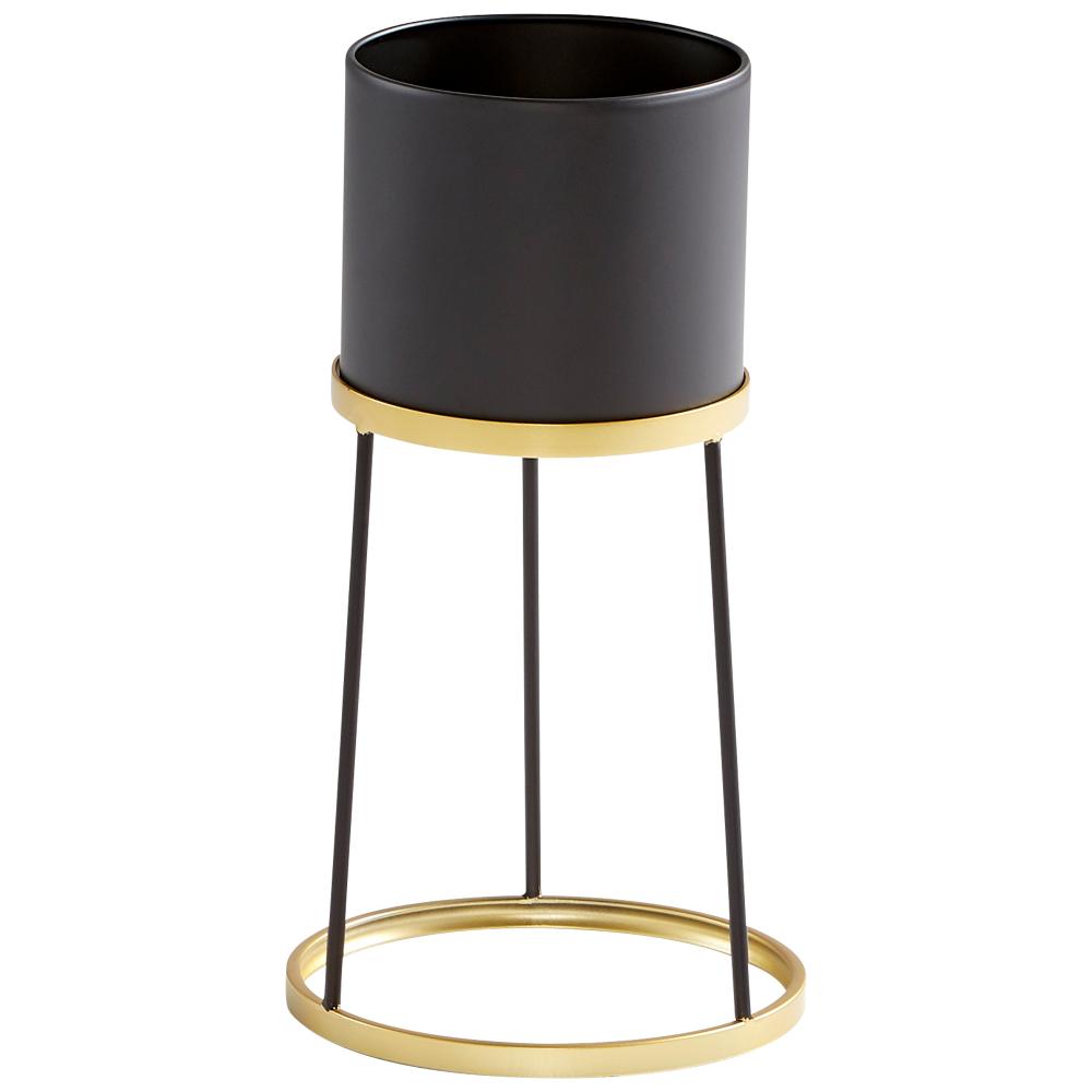 Liza Planter Gold And Black - Small