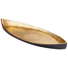 Cyan Designs 10618 - Alumbrar Tray Matte Black And Gold - Small