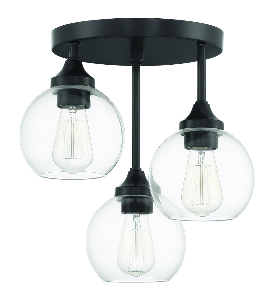 3 Light Semiflush
