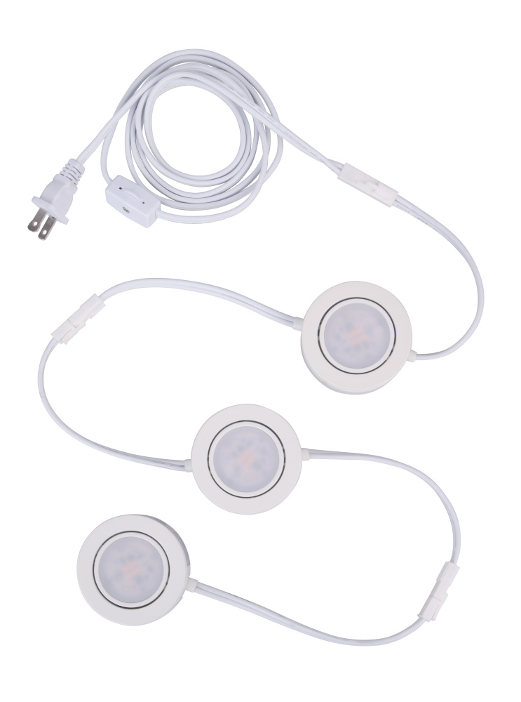 3 Pack Under Cabinet Puck 4w LED Light