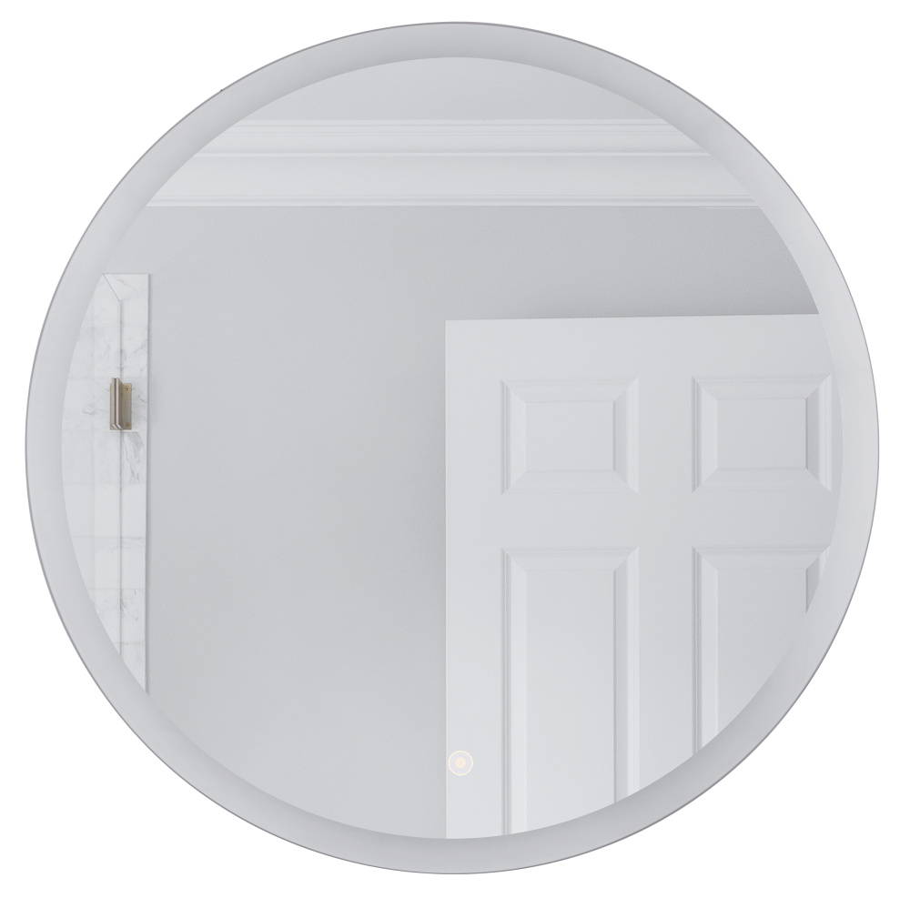 28'' LED Round Mirror with Defogger, Touch Button for ON/OFF