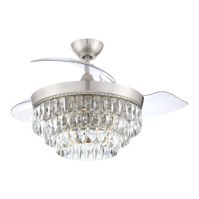 Craftmade SOF42BNK3 - 42" Hidden Blade Ceiling Fan w/Clear Acrylic Blades, Wi-Fi & Light Kit