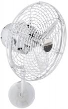 Matthews Fan Company MP-CR-MTL-DAMP - Michelle Parede vintage style wall fan in polished chrome finish. Optimized for damp locations.