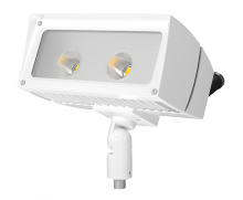 RAB Lighting FFLED26NB44W/PC - Flood 3679 Lumens Ffled 26W 4X4 120V photocell neutral LED arm on-off white