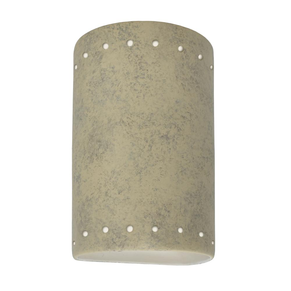Small ADA Cylinder w/ Perfs - Open Top & Bottom - LED