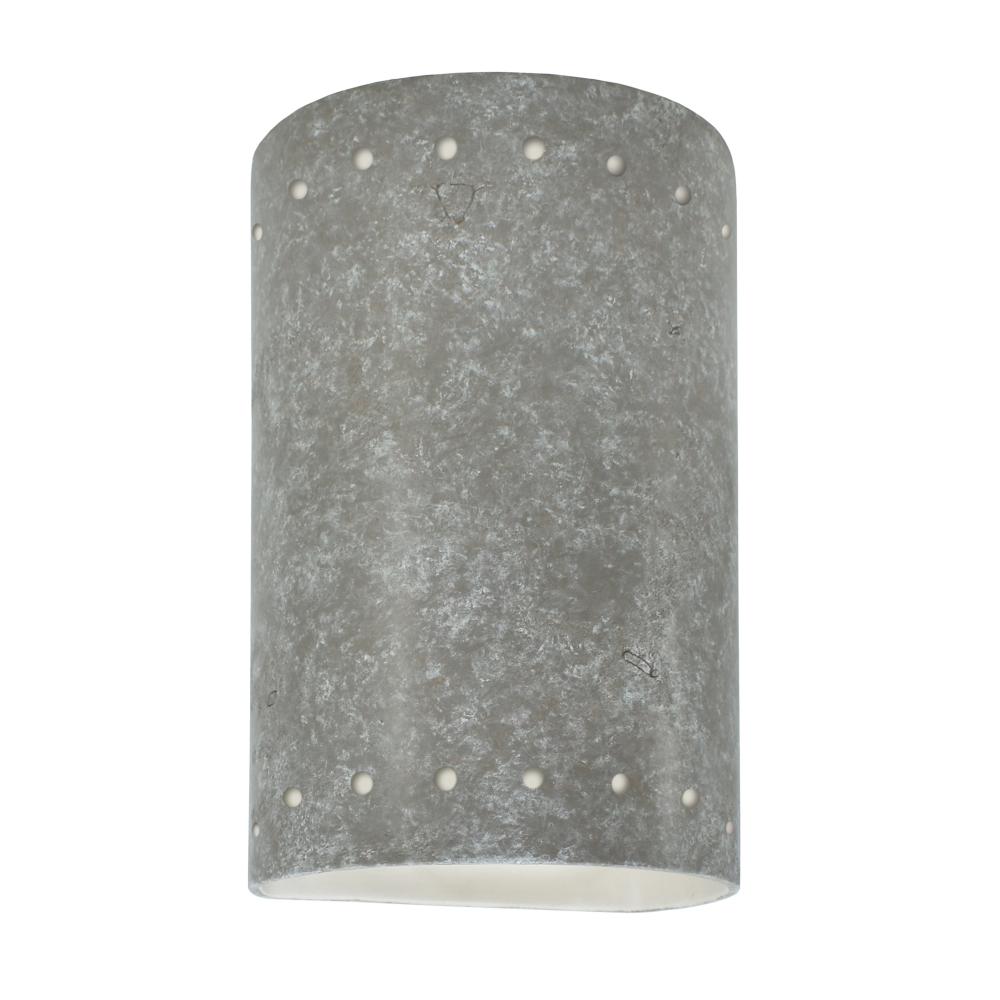 Small ADA Cylinder w/ Perfs - Open Top & Bottom - LED