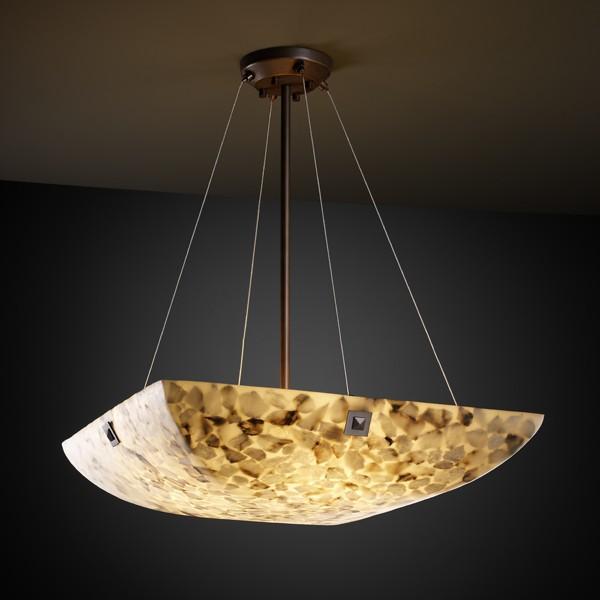24" Pendant Bowl w/ Pair Cylindrical Finials