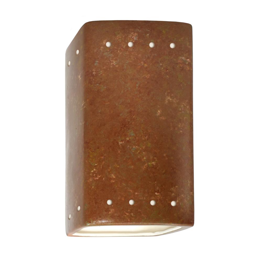 Small Rectangle w/ Perfs - Open Top & Bottom - LED