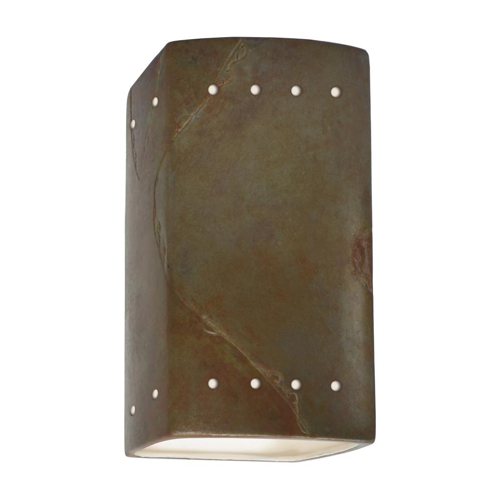 Small Rectangle w/ Perfs - Open Top & Bottom - LED