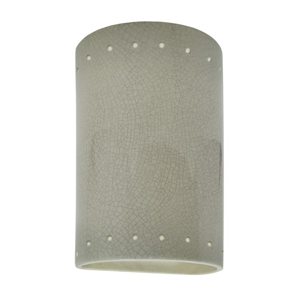 Small ADA Cylinder w/ Perfs - Closed Top - LED