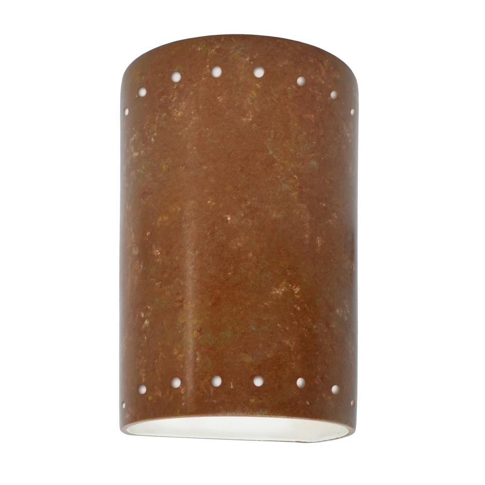 Small ADA Cylinder w/ Perfs - Closed Top - LED