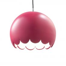Justice Design Group CER-6470-CRSE-CROM-BKCD-LED1-700 - Scallop LED Pendant