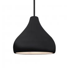 Justice Design Group CER-6563-BKMT-MBLK-RIGID-LED1-700 - Medium Droplet 1-Light Pendant