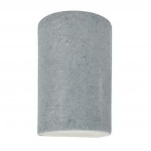Justice Design Group CER-0940W-CONC-LED1-1000 - Small LED Cylinder - Closed Top (Outdoor)