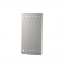 Justice Design Group CER-0965-BIS-LED2-2000 - Large Rectangle w/ Perfs - Open Top & Bottom - LED