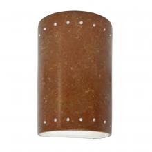 Justice Design Group CER-0990-PATR-LED1-1000 - Small Cylinder w/ Perfs - Closed Top - LED
