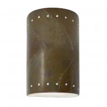 Justice Design Group CER-0990-SLTR-LED1-1000 - Small Cylinder w/ Perfs - Closed Top - LED