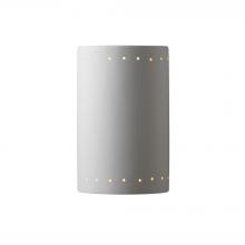 Justice Design Group CER-1295-BIS-LED2-2000 - Large Cylinder w/ Perfs - Open Top & Bottom - LED