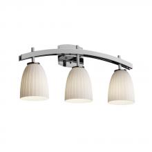 Justice Design Group FSN-8593-10-OPAL-DBRZ - Archway 3-Light Bath Bar